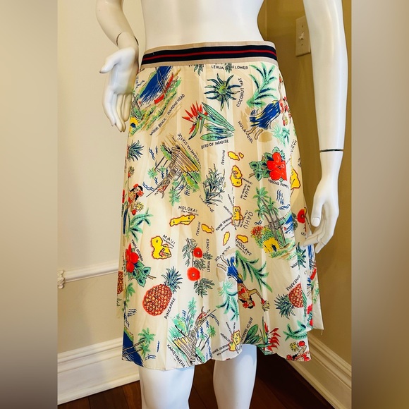J Crew Factory Hawaiian Print Skirt, Size 4, Hula Girl, Pineapple SIZE 14 - Picture 12 of 12